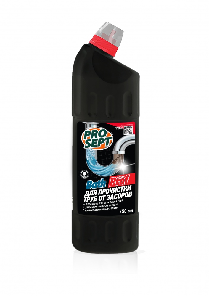 ПРОСЕПТ Bath Prof 0,75лсредство для устранения засоров в трубах. Концентрат./12 111-075