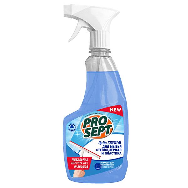 ПРОСЕПТ Optic Crystal 0,5л средство для мытья стекол и зеркал. готовое к применению, /12 114-0