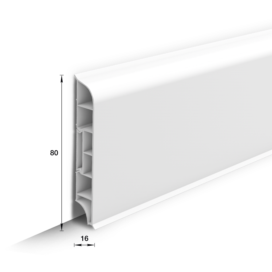 Плинтус напольный 85мм 2,2м Деконика 274 Сосна северная