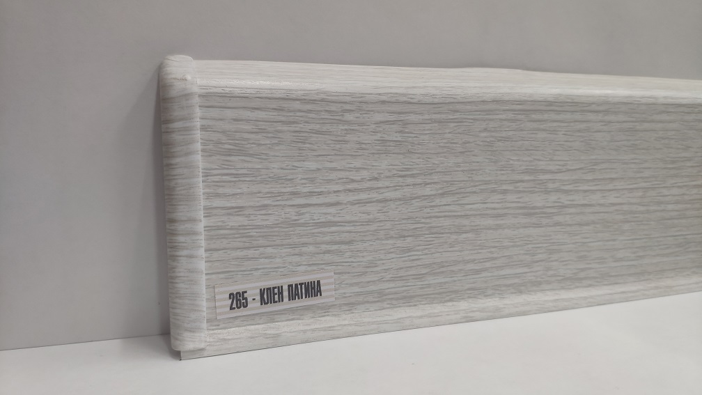 Плинтус 85мм 265 Деконика Клен патина 2,2м