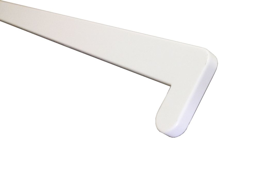 Заглушка торцевая с прямым компиносом 600мм белая