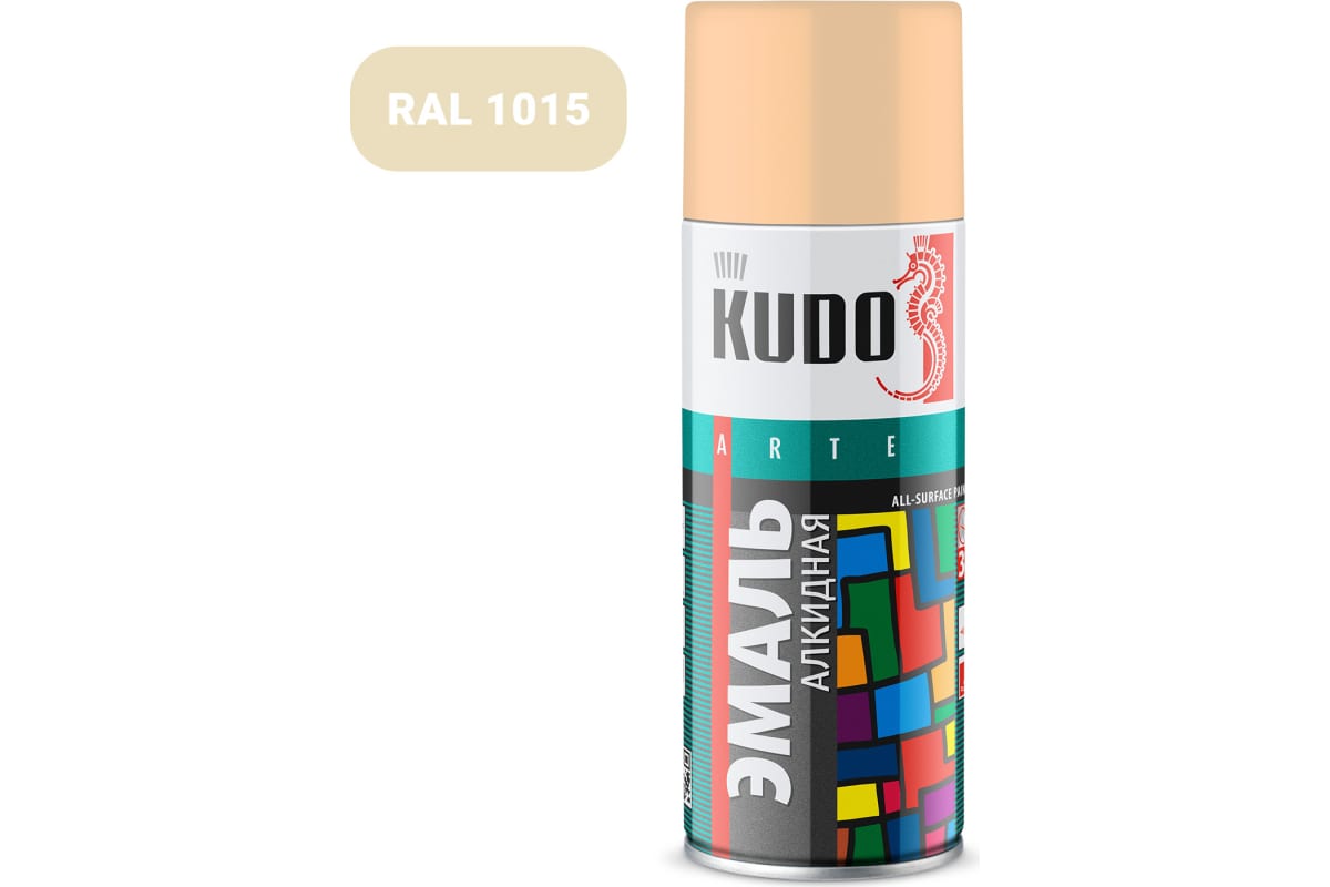 KUDO Алк.Унив.Сл.Кость Пастельная10095  аэрозоль, 520 мл./12  KU-10095