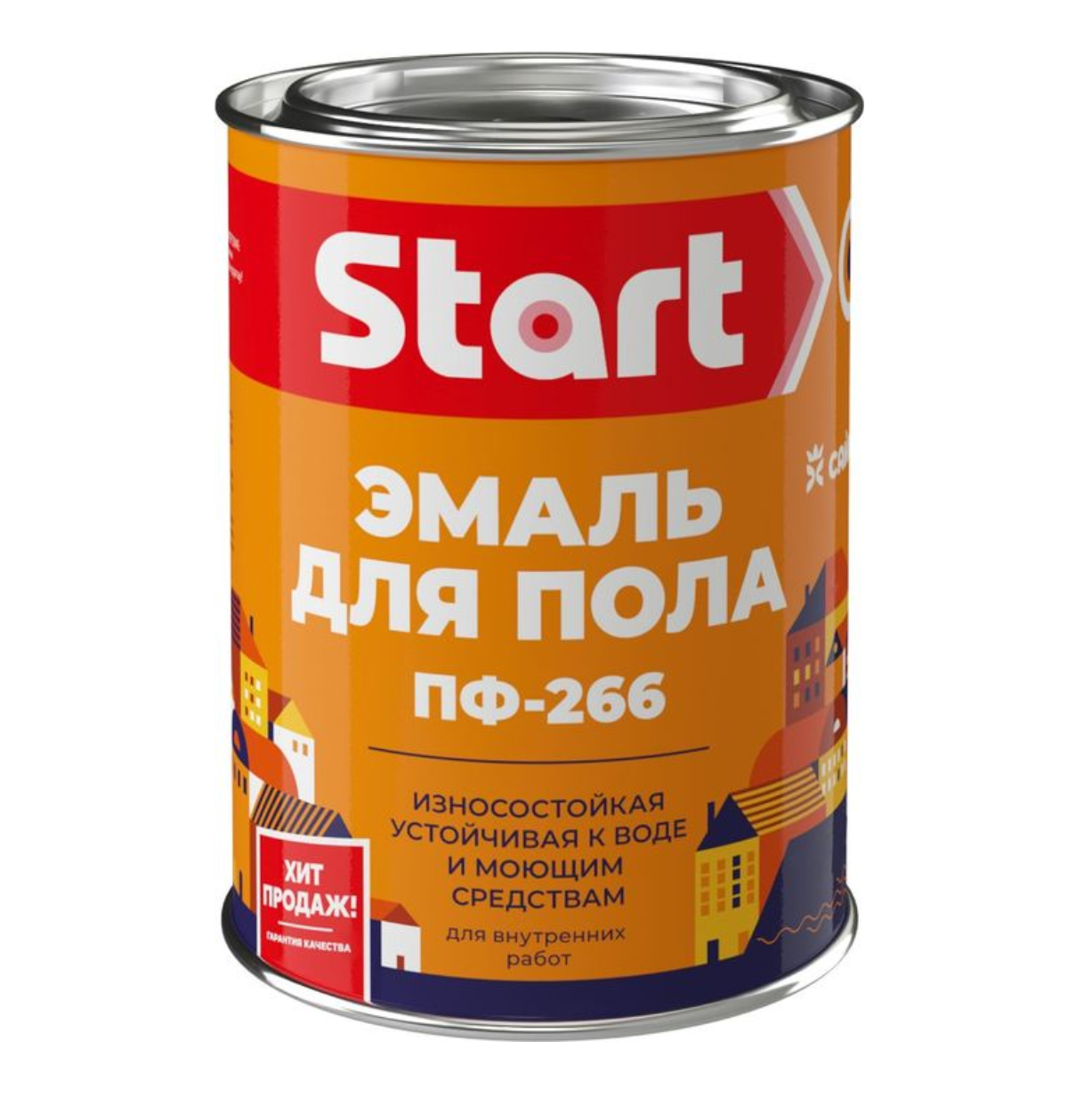 СТАРТ эмаль ПФ-266 золотисто-коричневый 0,8 кг.