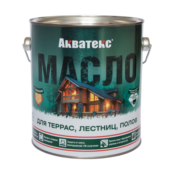 Масло для террас и деревянных полов Здороый дом Тик 1.8 л