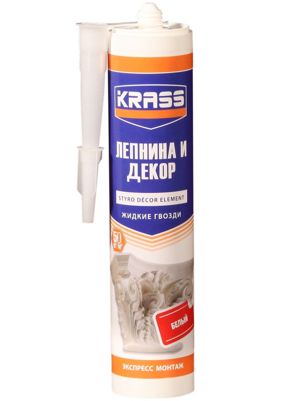 Экспресс клей монтаж для панелей белый (лепнина и декор) 300мл