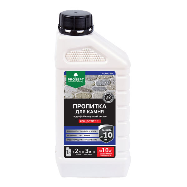 Пропитка для камня ПРОСЕПТ AQUAISOL 1л гидрофобизирующий состав концентрат ЭПК