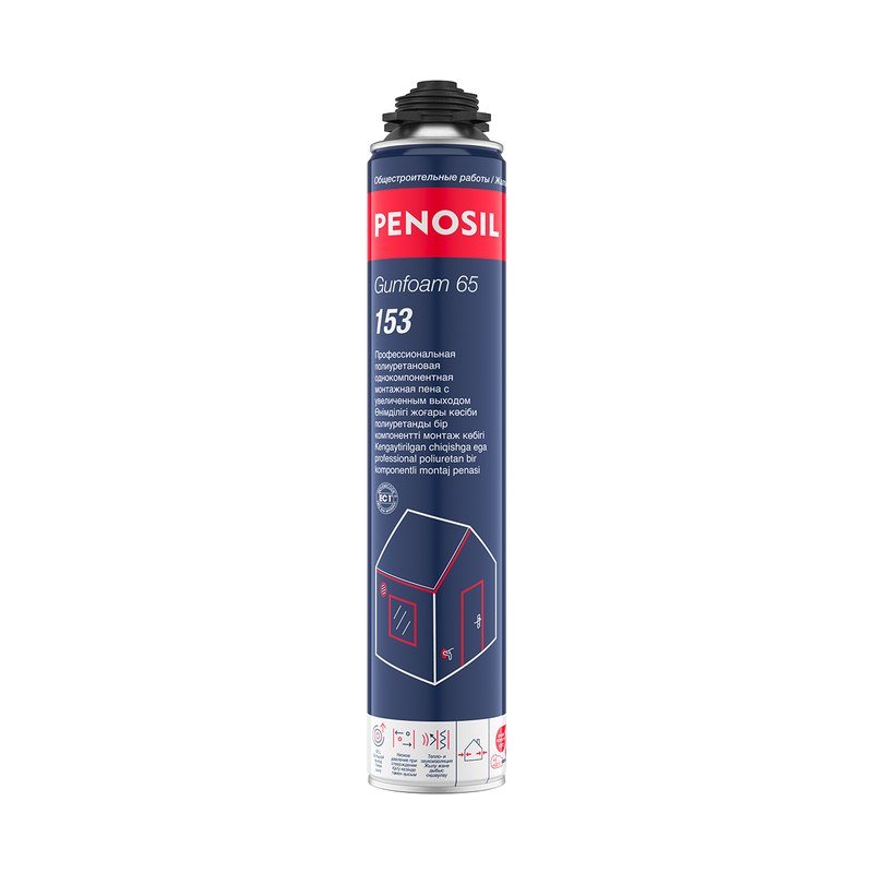 Пена монтажная профессиональная Penosil Premium Gunfoam 65 Winter 870мл