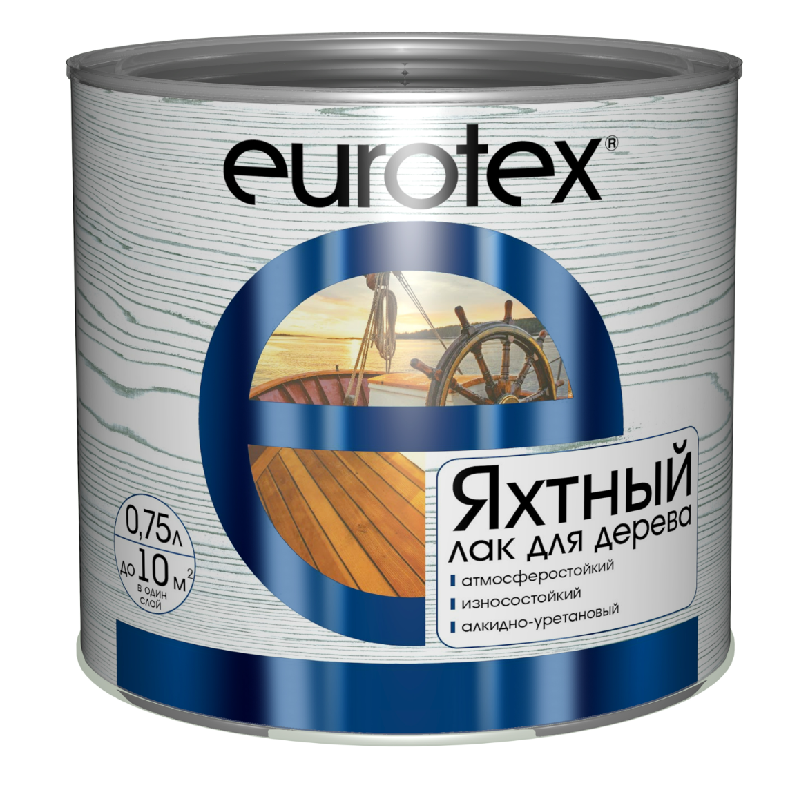 Евротекс лак яхтный полуматовый  2л