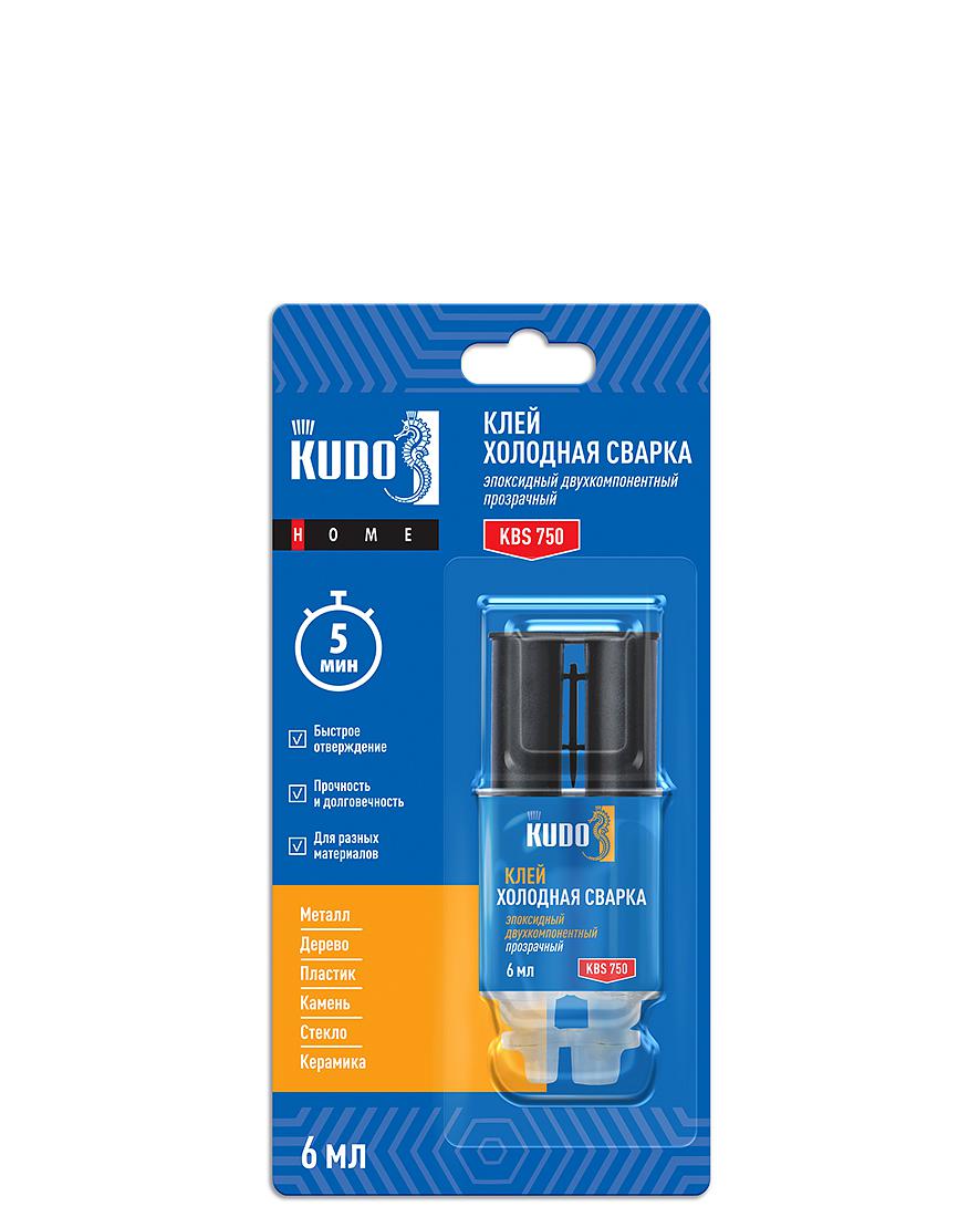 KUDO HOME Клей эпоксидный двухкомпонентный  прозрачный 20мл