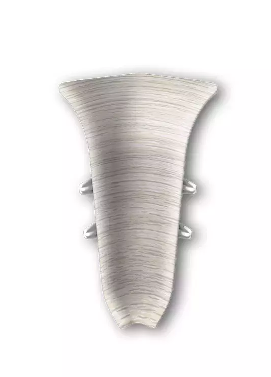 Угол внутренний 55мм Ясень белый 252 ИДЕАЛ КЛАССИК