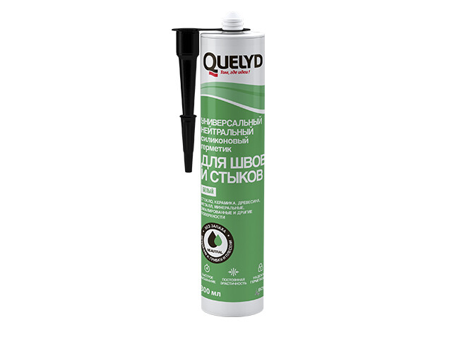 Quelyd унив нейтр. силик. герметик прозрач 300мл