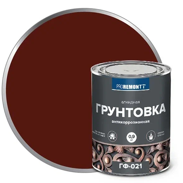 ПРОРЕМОНТ ГФ-021 грунт красно-коричневый 18 кг