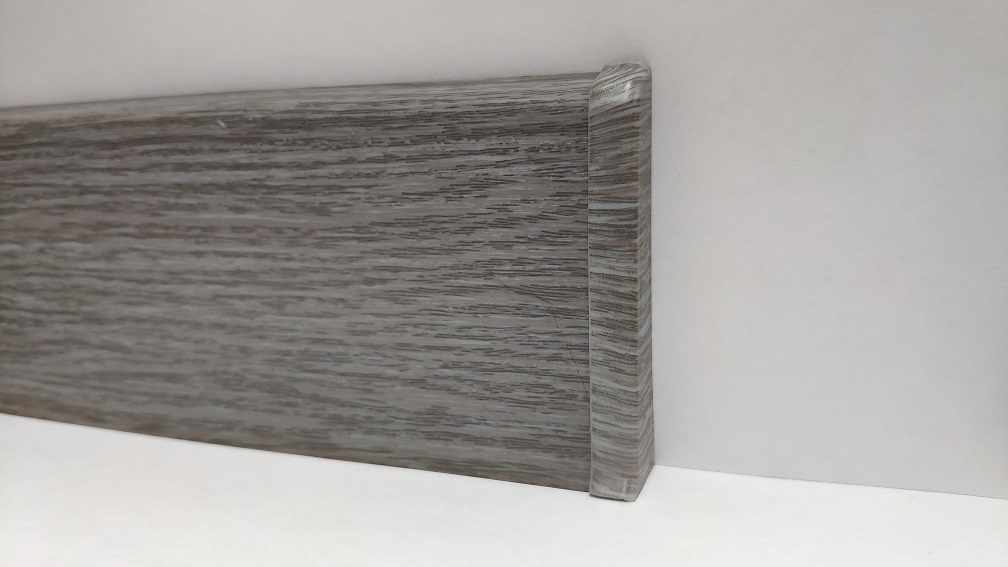 Плинтус 85мм 210 Деконика Дуб пепельный 2,2м