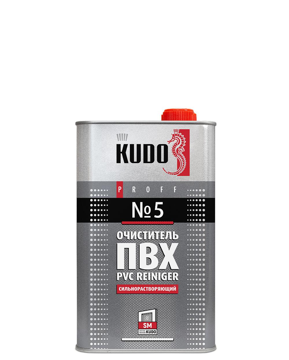Очиститель для ПВХ сильнорастворяющий KUDO PROFF SMC-005 1000мл