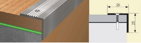 Угол 25*25мм наружний 0,9 ясень серый РП 10