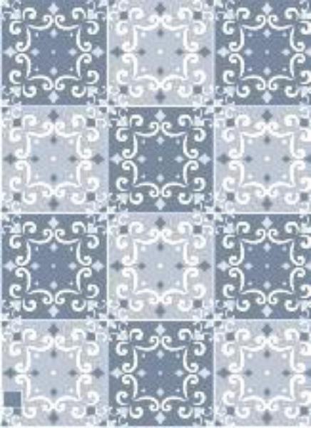 Клеенка с ПВХ покрытием серый ажур Дуэт Т-591/15 1,25х25м