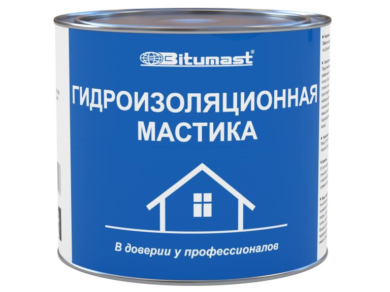 Мастика гидроизоляционная BITUMAST 2л