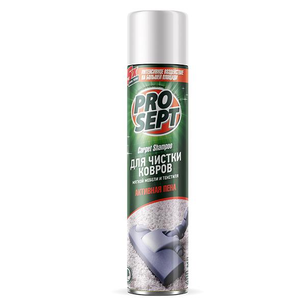Prosept Carpet Shampoo 400мл активная пена для чистки ковров мягкой мебели и текстиля