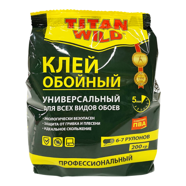 Клей обойный универсальный Титан wild 200г