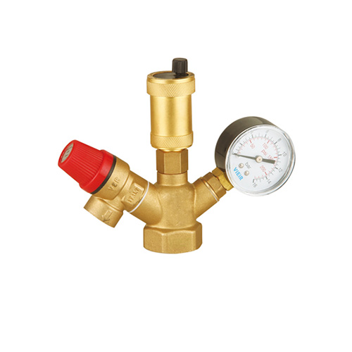 Группа безопасности котла латунь 3бар мини VIEIR AQ1123