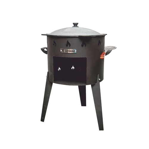 Казан 8л Афганский с ручками двухцветный,алюминевый