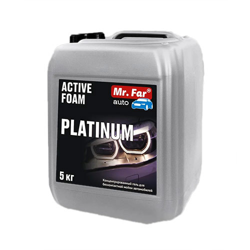 Автошампунь Mr. Far Auto Platinum для бесконтактной мойки (расход на машину 40-80г) 5кг