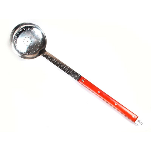 Шумовка 64см из нерж. стали с деревянной ручкой Узбекистан