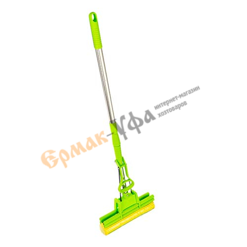 Швабра VETTA с отжимом,микрофибра,113см,метал пластик