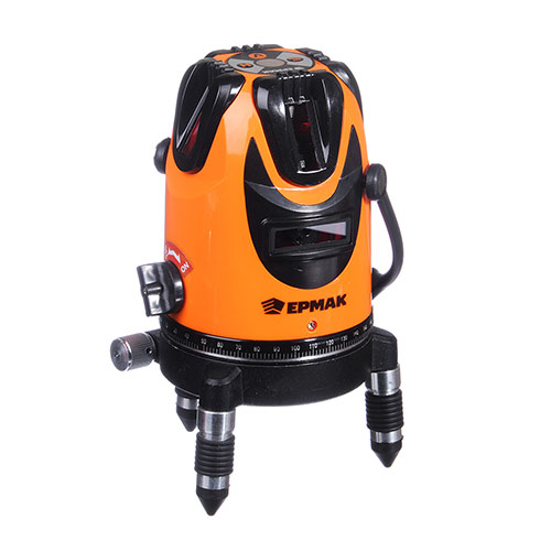 Уровень лазерный 5 лучей,15м,кейс Ермак