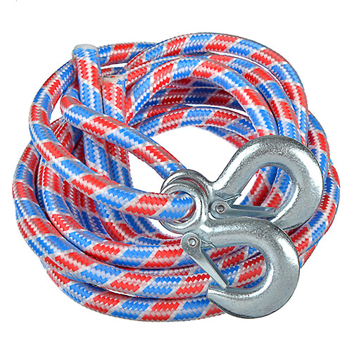 Трос буксировочный (авиационный капрон) 5т, в пакете с 2 крюками, 5 м. NEW GALAXY