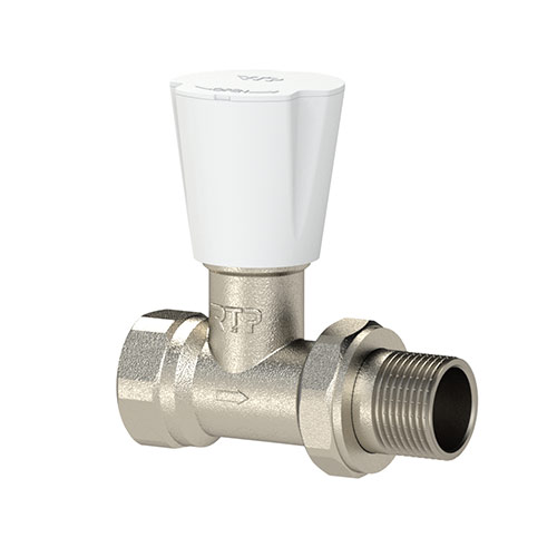 Кран для радиатора отопл. 1/2 г/ш прямой латунь