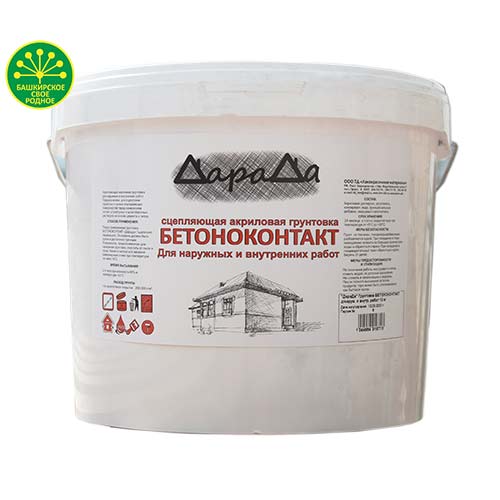 Грунт бетоноконтакт 14кг Дарада для наруж и внутр работ