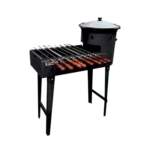 Мангал с учагом на 8л-10л (35х81,5см) 2 мм БУЛАВА