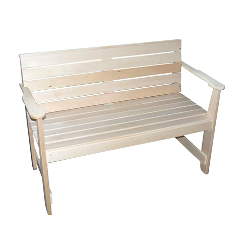 Скамья деревянная с подлокотниками разборная (Диван) 1600*870*550 Банный Мастер