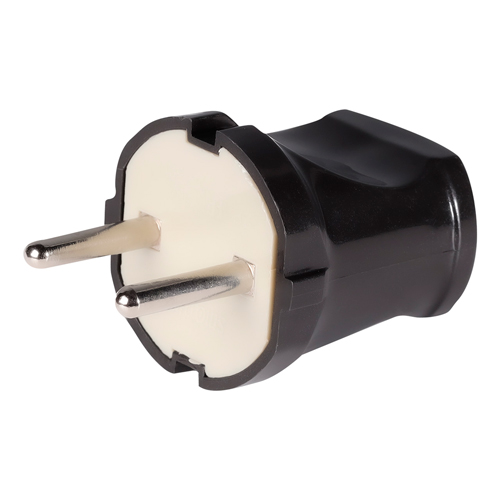 Вилка электр. прямая б/з европейский стандарт