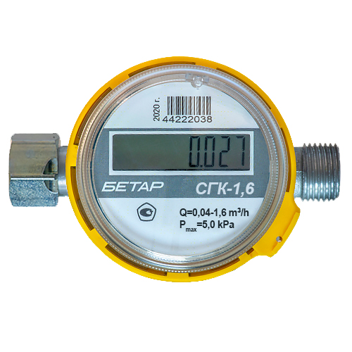 Счетчик газа БЕТАР СГК-1,6 г/ш (Чистополь) ( 2024 ГОД )