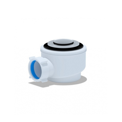 Сифон для душевого поддона 1 1/2*50/60 хром, клик-клак, грибок, ANI PLAST (E410CLG)