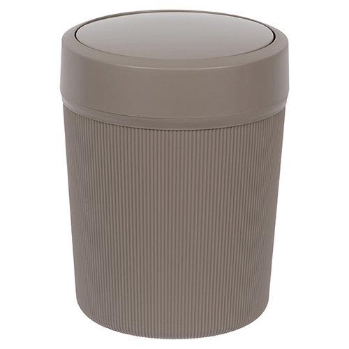 Контейнер для мусора 18 л ТВИН (серый/черный)