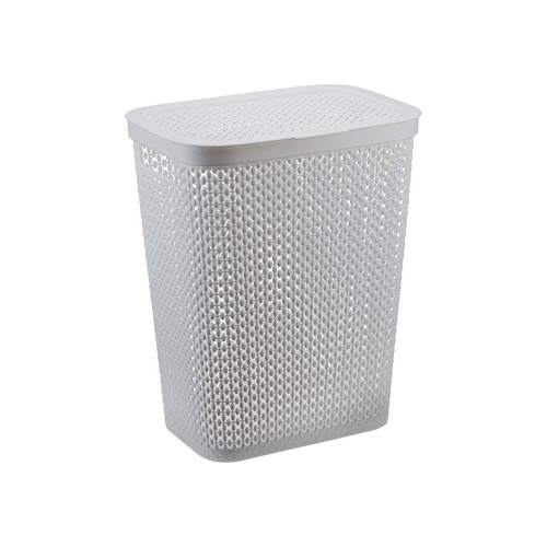 Корзина для белья Plast Team Rattan 14л 325х280х280мм (шоколадный мокко)