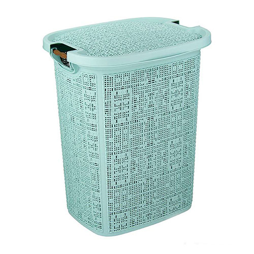 Корзина для белья БЯЗЬ 30л (морская волна)
