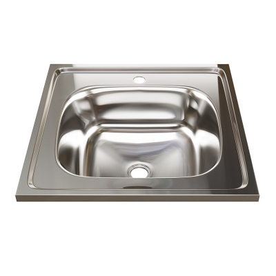 Мойка нерж. 50*65см 0,8мм лев вып 3 1/2 (гл.чаши 18см) с сифоном, "MIXLIN