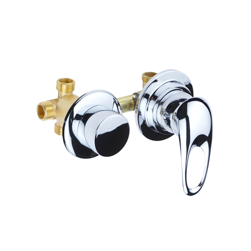 Смеситель для душевой кабины DC6313, 100*3, хомут (прижимная гайка металл.)