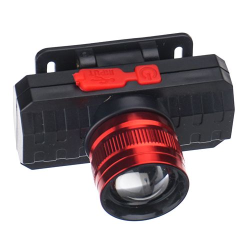 Фонарь аккумуляторный налобный 3Вт LED+3Вт СОВ, черный Smartbuy(SBF-HL038)