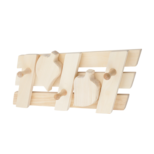 Вешалка банная 4 крючка "Эконом", липа