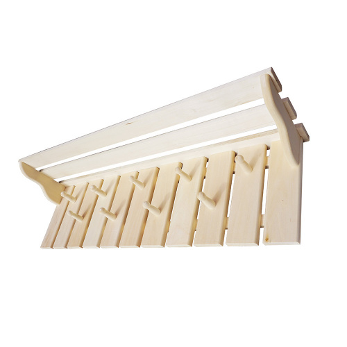 Вешалка банная 5 крючков "Улыбка", липа