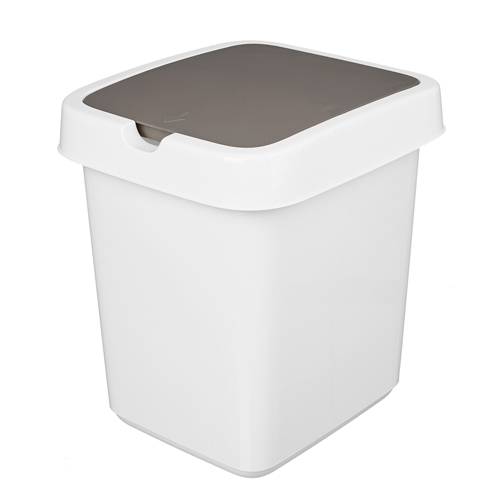 Контейнер для мусора "Tule" 1л настольный светло-серый