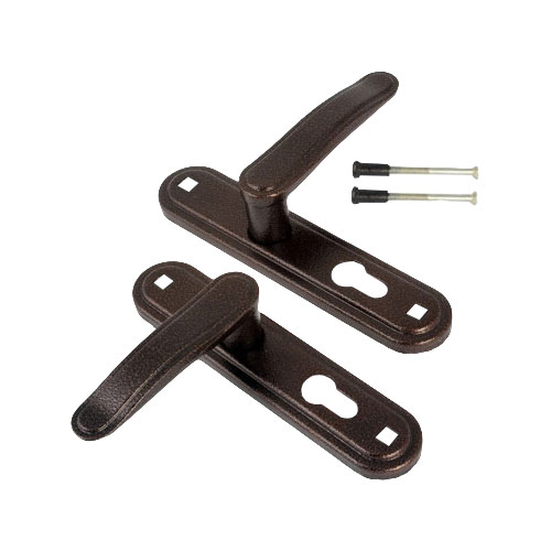 Ручка дверная на планке РФ2-77,01 медь