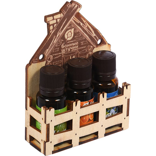 Набор эфирных масел Апельсин+сосна+можжевельник Банные штучки