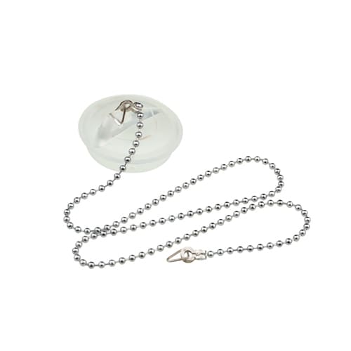 Пробка д/ванны силикон с цепочкой прозрачная