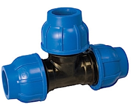 Тройник ПНД 40х40х90 компрессионый